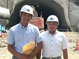 道路整備へ　山陰道 太寧寺第2トンネル建設現場視察